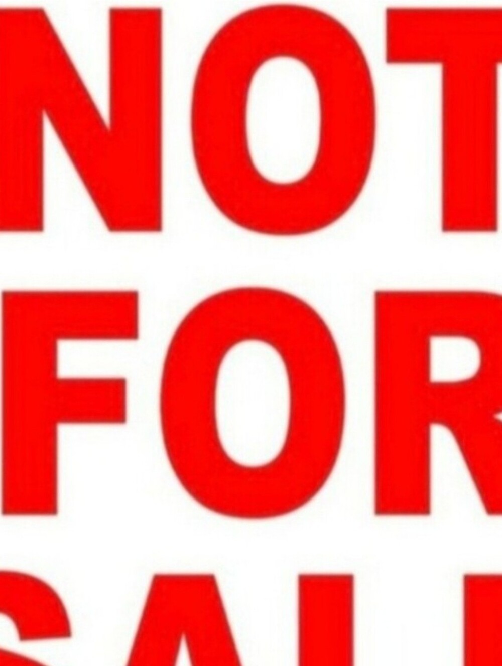 Not For Sale